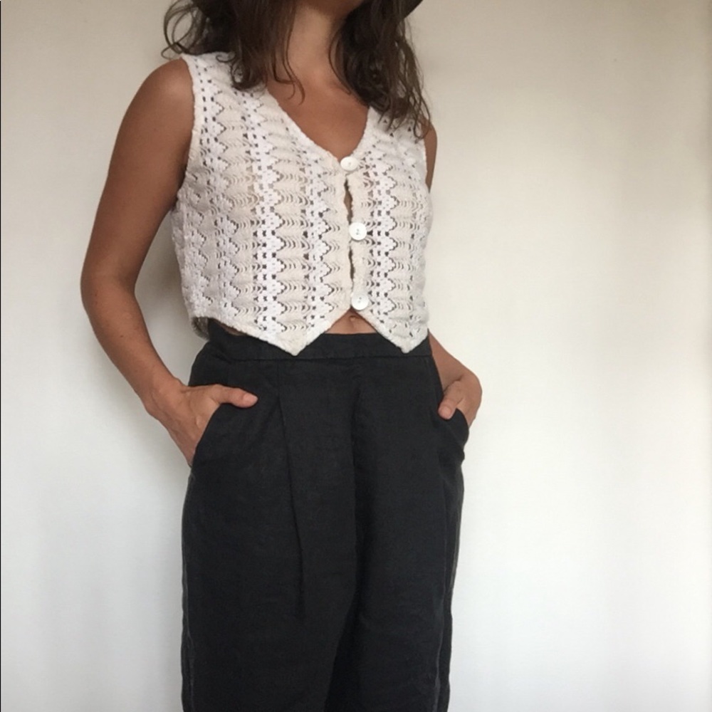 Vintage lace vest